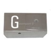 Push button, S-grey, with lense, G