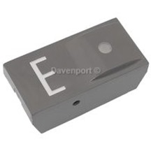 Push button cover grey, with lense, E