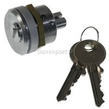 Cylinder for keyswitch, key can be removed in 1 pos, 202