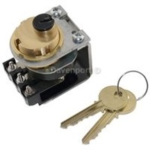 Key operated switch, impuls 45 degrees