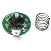 Push button pc-board led green 3-wire system