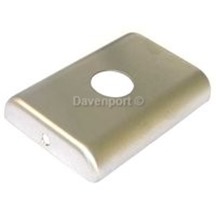 Metallic cover for key switch Stainless steel brushed