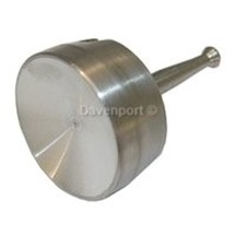 Push button stainless steel brushed