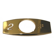 Otis 2000, brass cover for push button, 2