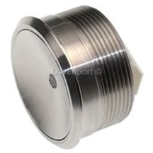 Push button, vandal resistant, unpolished stainless steel