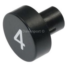 Push button D26, black, sign 4, without guidance