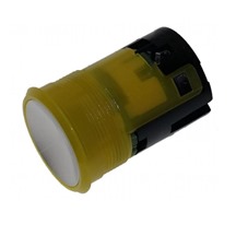 Relay Button, Brass, Ring Yellow