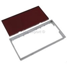 Frame 8C with cover glass red for display