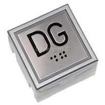 Push button Step Classic, Illumination red, Sign braille / tactile DG