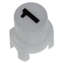 PUSH BUTTON, D16.3, WHITE, 1