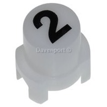 PUSH BUTTON, D16.3, WHITE, 2