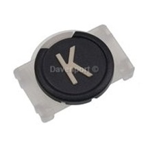 Button plastic, black, K