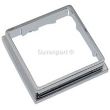 Frame for push button, chrome polished