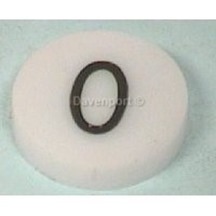 Pressel plate, round, white, symbol 0