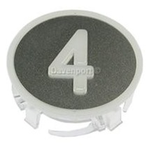 Milky push button insert, 4