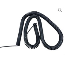 BLACK CURLY COILED MAINS FLEX CAble