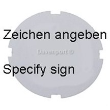 Bunse, inlet for push button "specify symbol"