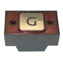 Push button 24V with 2 contacts square typ Halo illumination "G"