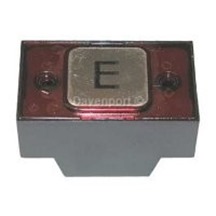 Push button 24V with 2 contacts square typ Halo illumination "E"