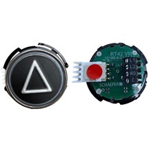 RT42, red, tactil/braille, Push button "down Arrow"
