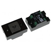 Push button 24V with 2 contacts square typ Halo illumination "arrow down"