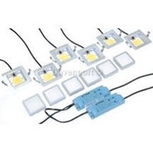LED Trafo with 6 LED spots, Square, for LF97