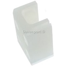 Door guide for vertical sliding door dumpwaiter