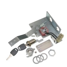 Emergency device with manual reset, central and left
