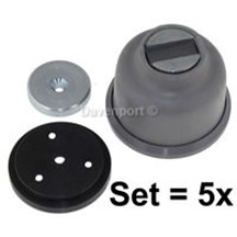 Magnet holding device CF30-1W for door (set=5)