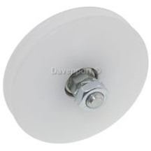 Roller D66/56 with bolt, round groove 5, M8 for rope