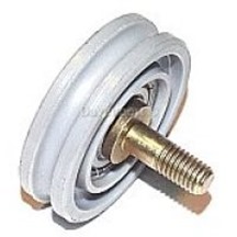 Rope pulley M8 for rope D3.2, for 3-pannel side op.
