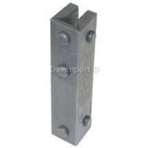 Guide shoe insert for rail 6mm