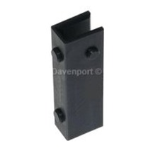 Guide shoe insert PE (black) rail 8mm