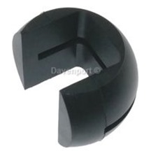 Rubber fixing ball for guide shoe insert