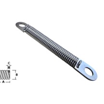 Spring for retractable cam with plates