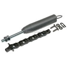 Spring and chain for swing door