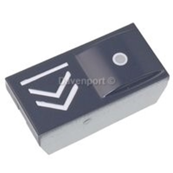 Push button cover S-blue,