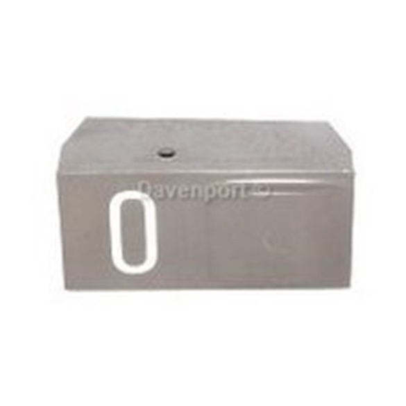 Push button, S-grey, no lense, engraving 0