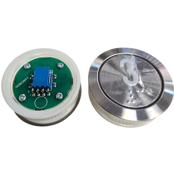Genesis button 3 with braille