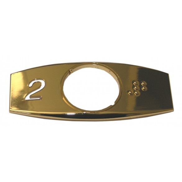 Otis 2000, brass cover for push button, 2