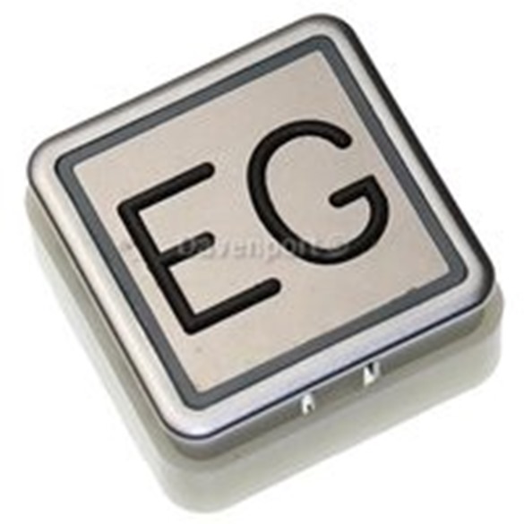 Push button AT33, LED red, 24V, clamp connection, tactile black EG