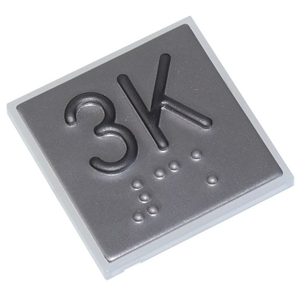 Pressel plate, braille, 3K