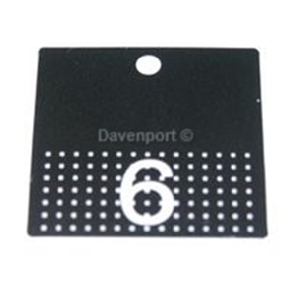 Push plate "6"