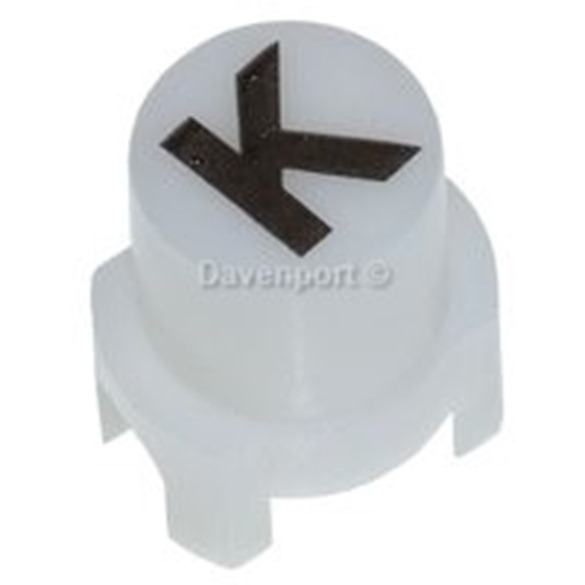 PUSH BUTTON, D16.3, WHITE, K