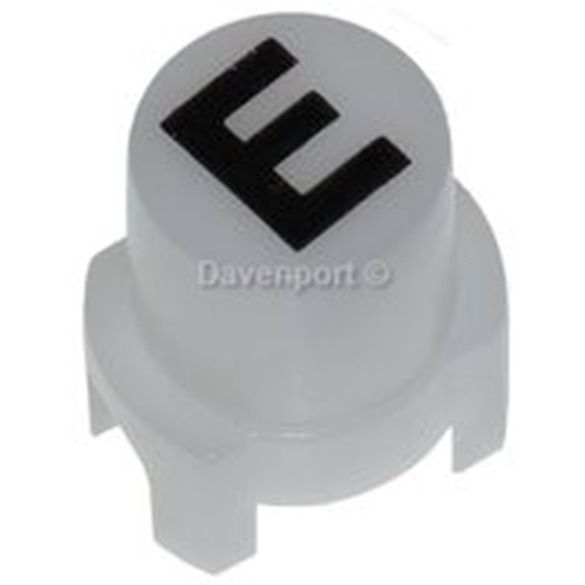 PUSH BUTTON, D16.3, WHITE, E