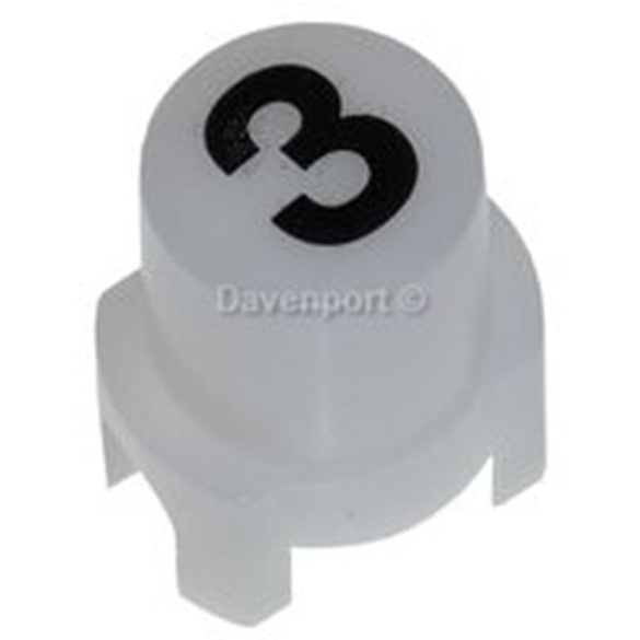 Push button, D16.3, white, 3