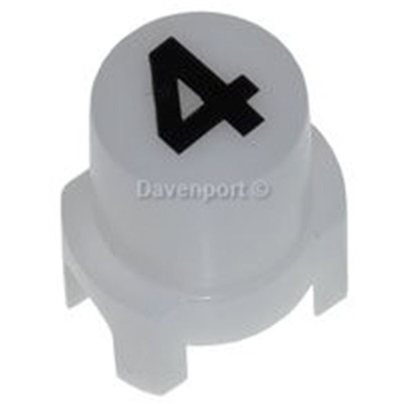 PUSH BUTTON, D16.3, WHITE, 4