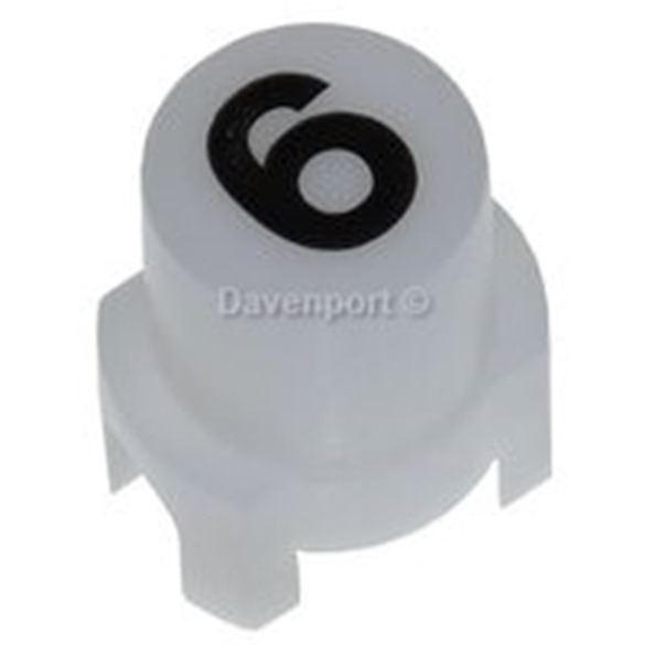 PUSH BUTTON, D16.3, WHITE, 6