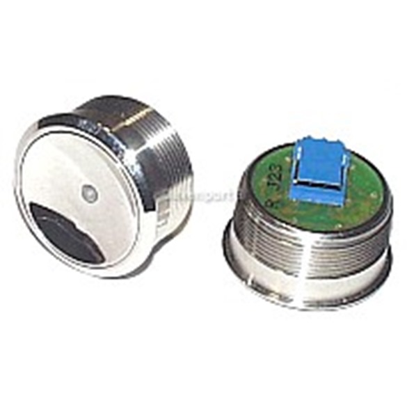 PUSH BUTTON ANTI VANDAL BLUE LED ( POLISHED )