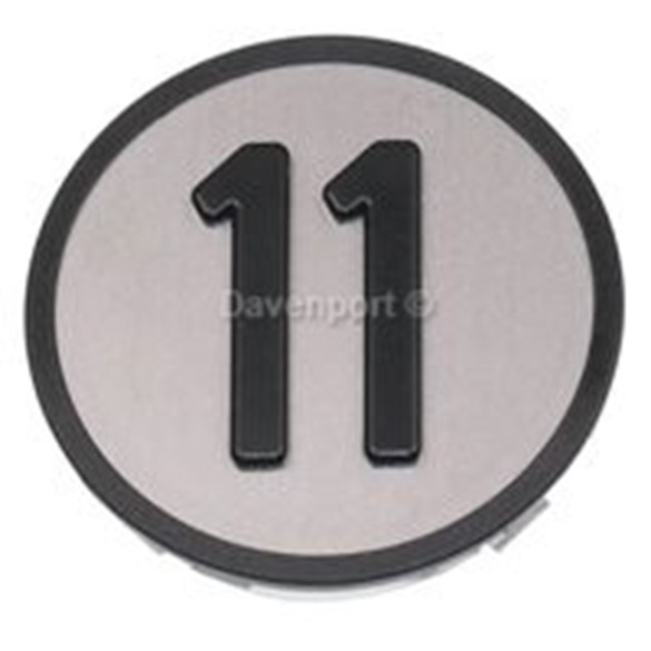 Push button insert, grey, tactile 11